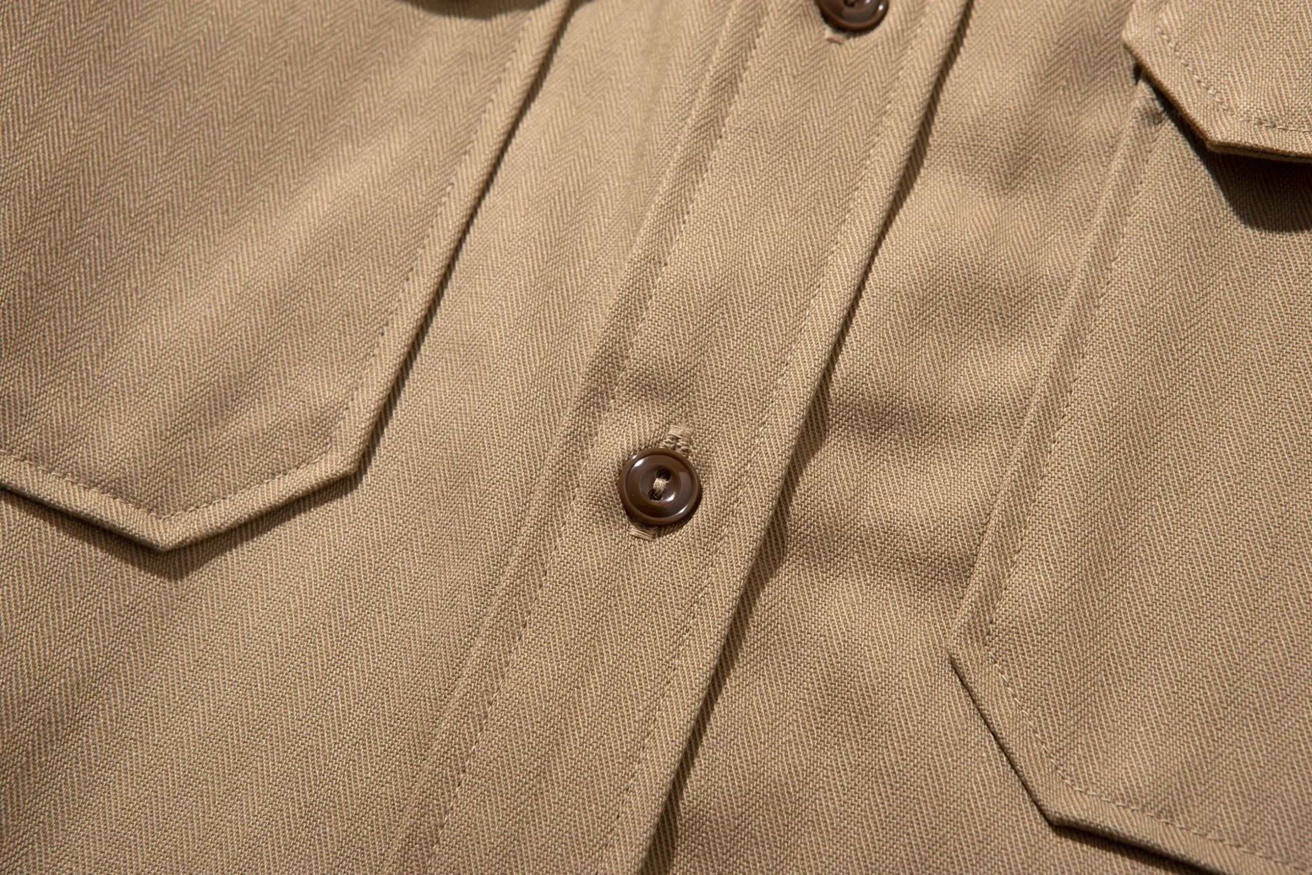 Shirts-The Real McCoy's M-38 Khaki Shirt 040 Khaki