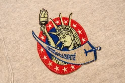 Sweatshirts-The Real McCoy's Military Print Sweatshirt / Statue De La Liberte 013 Oatmeal