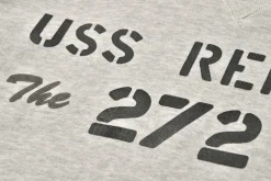 Sweatshirts-The Real McCoy's Military Print Sweatshirt / Uss Redfin 022 Snow Gray