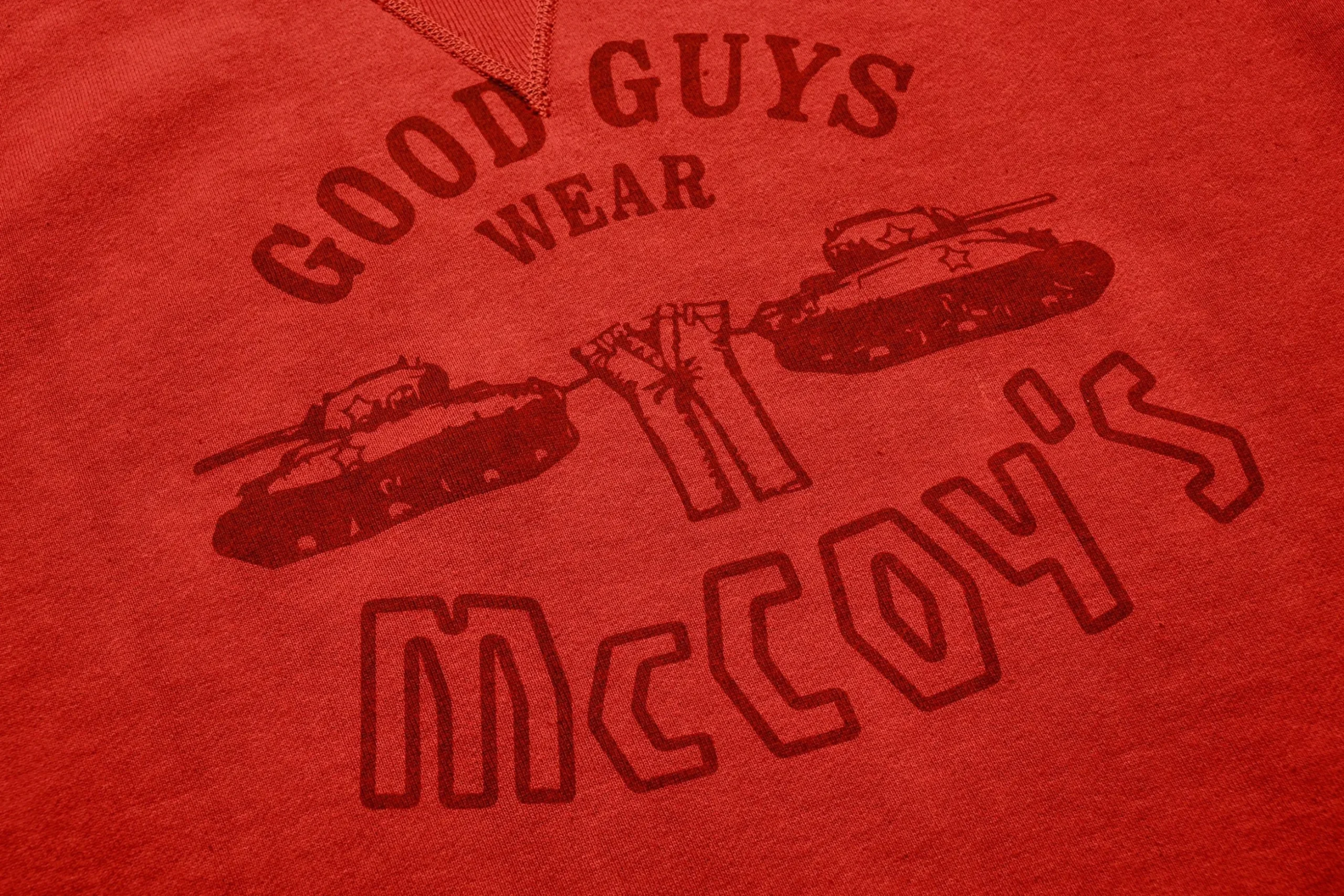 Sweatshirts-The Real McCoy's Military Print Sweatshirt / Good Guys Wear Mccoy'S 091 Cherry