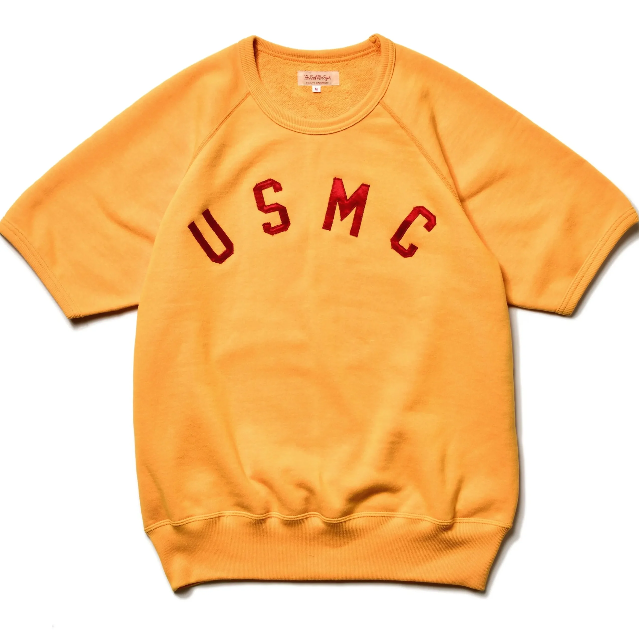 Sweatshirts-The Real McCoy's Military S/S Sweatshirt / Usmc 060 Yellow