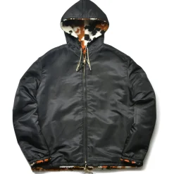 Recreation-Joe McCoy Multi Panel Animal Fur Parka 041 Beige