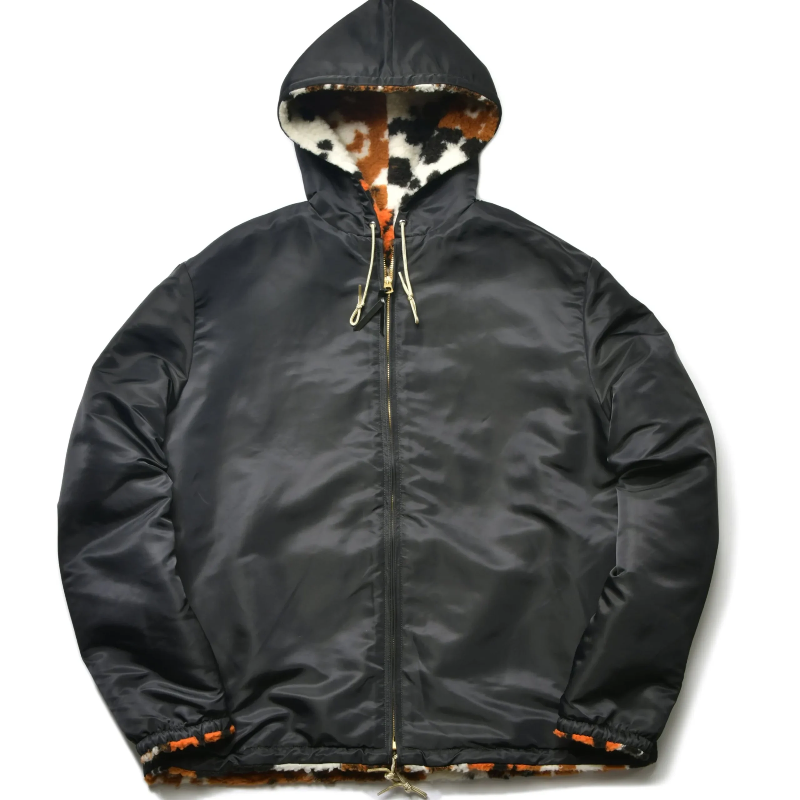 Recreation-Joe McCoy Multi Panel Animal Fur Parka 041 Beige
