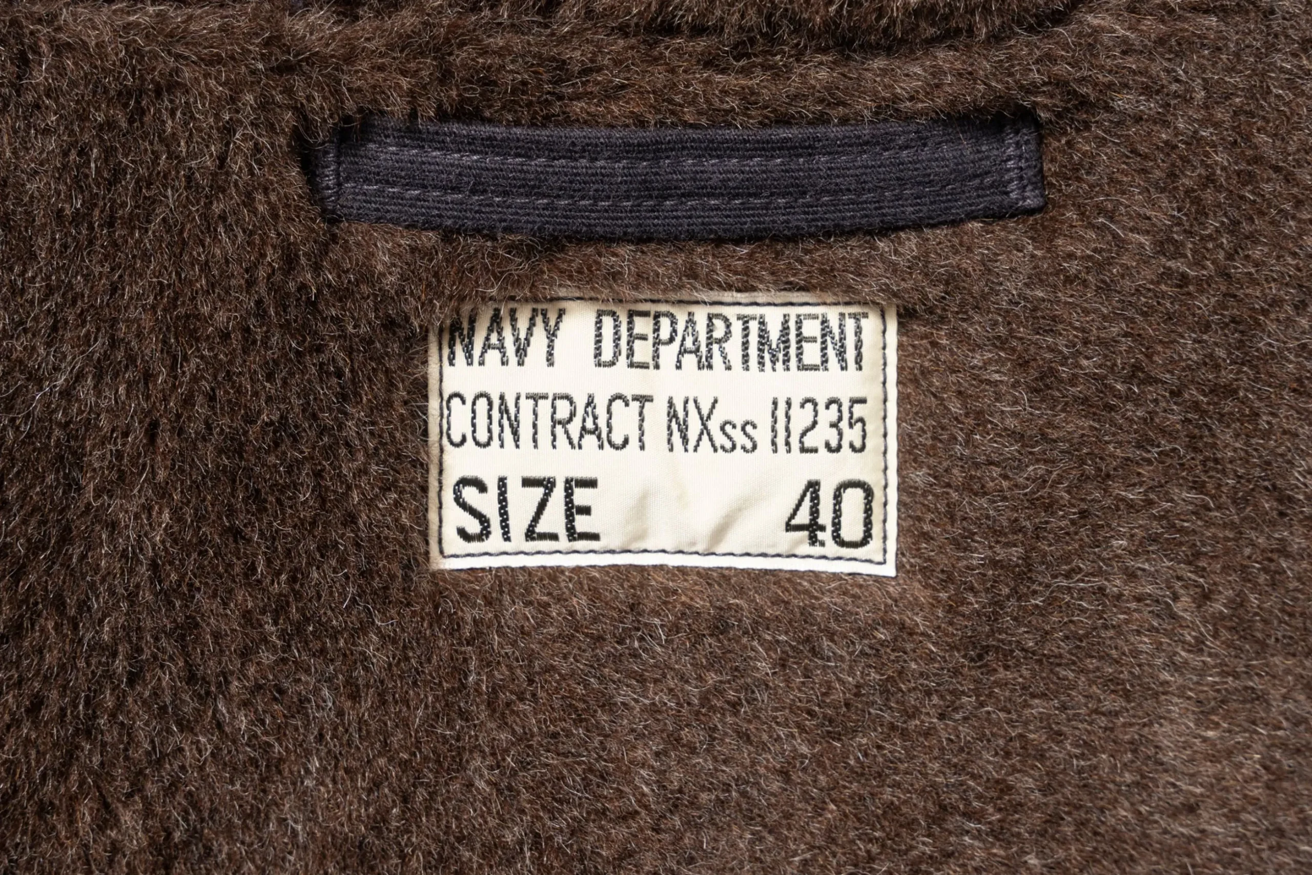 Military-The Real McCoy's N-1 Deck Jacket ( ) / Stencil Navy