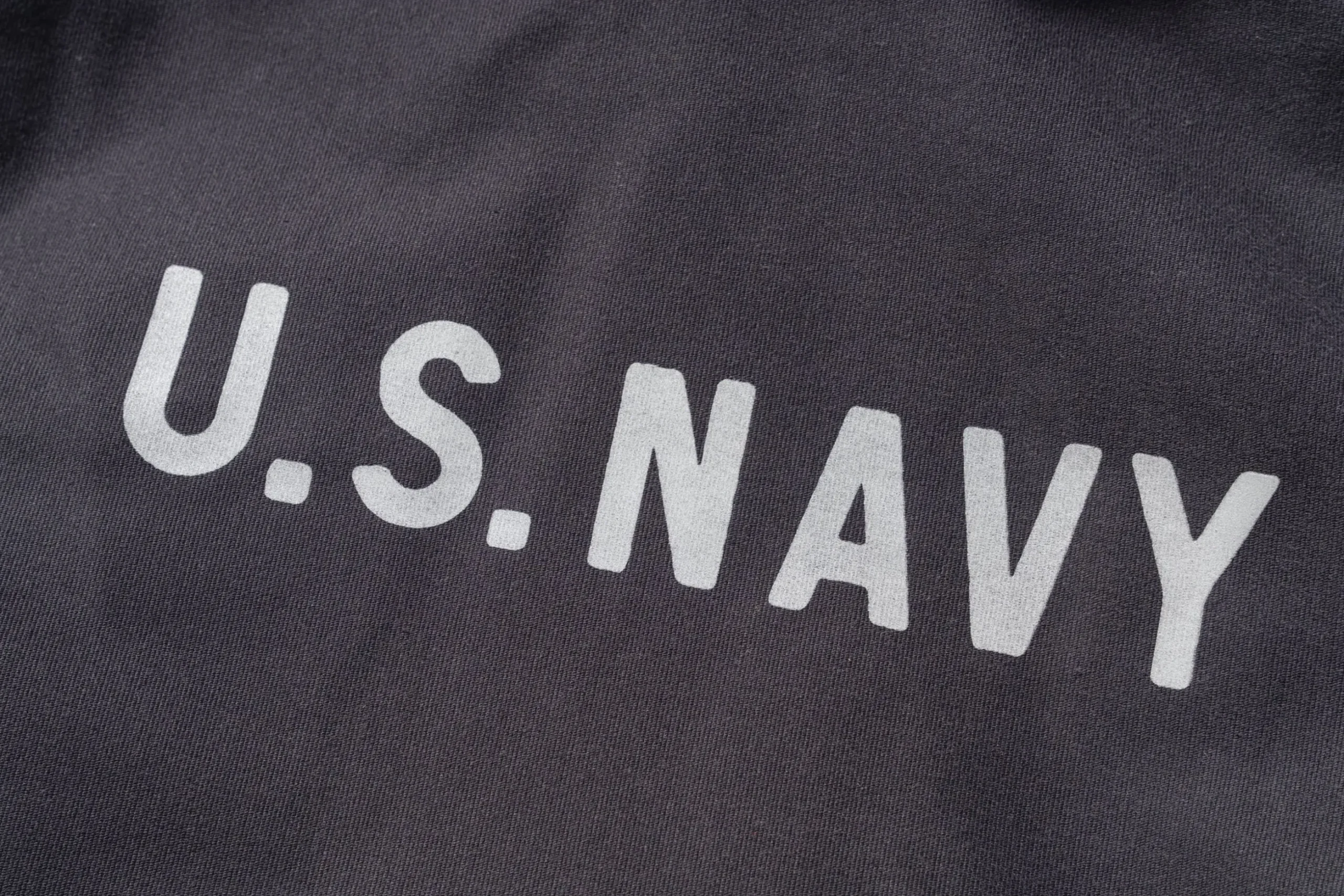 Military-The Real McCoy's N-1 Deck Jacket ( ) / Stencil Navy