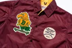 Recreation-Joe McCoy Nylon Coach Jacket / Birdies Burgundy