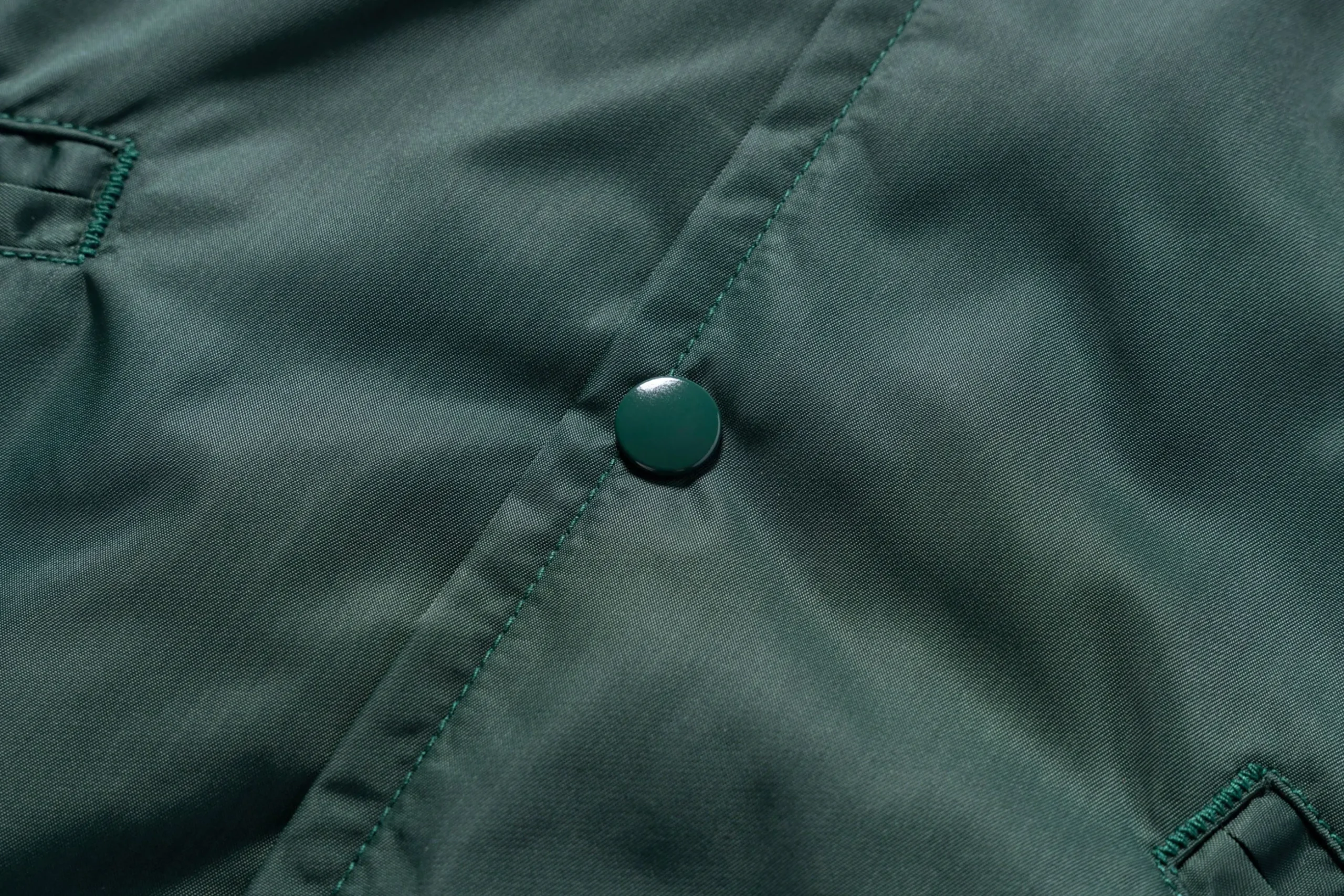 Recreation-Joe McCoy Nylon Cotton Lined Coach Jacket Forest
