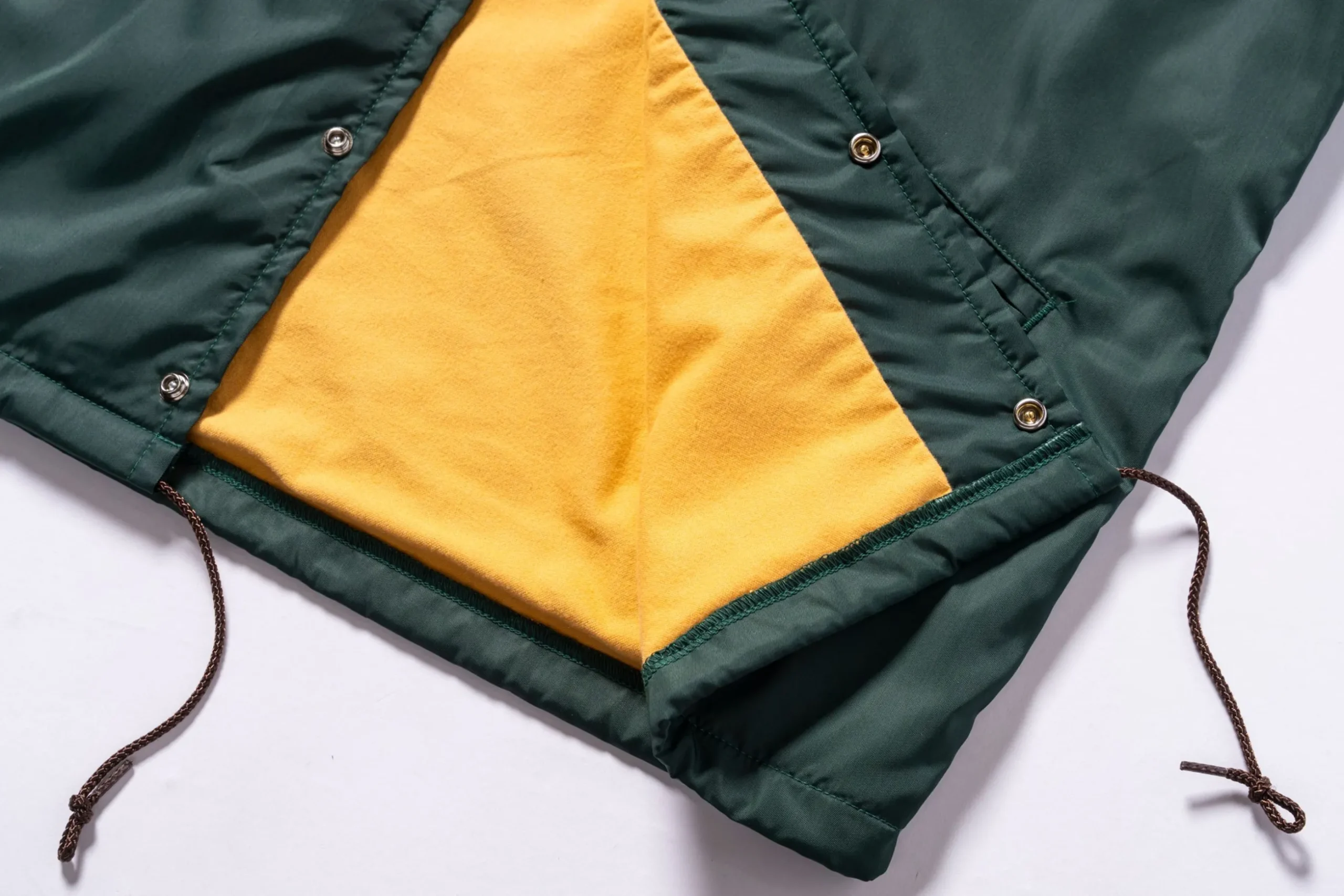 Recreation-Joe McCoy Nylon Cotton Lined Coach Jacket Forest