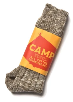 Socks-Joe McCoy Outdoor Socks 'Camp' 043 O. Khaki