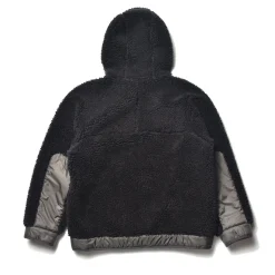 Recreation-Joe McCoy Outdoor Wool Pile Hooded Jacket Black