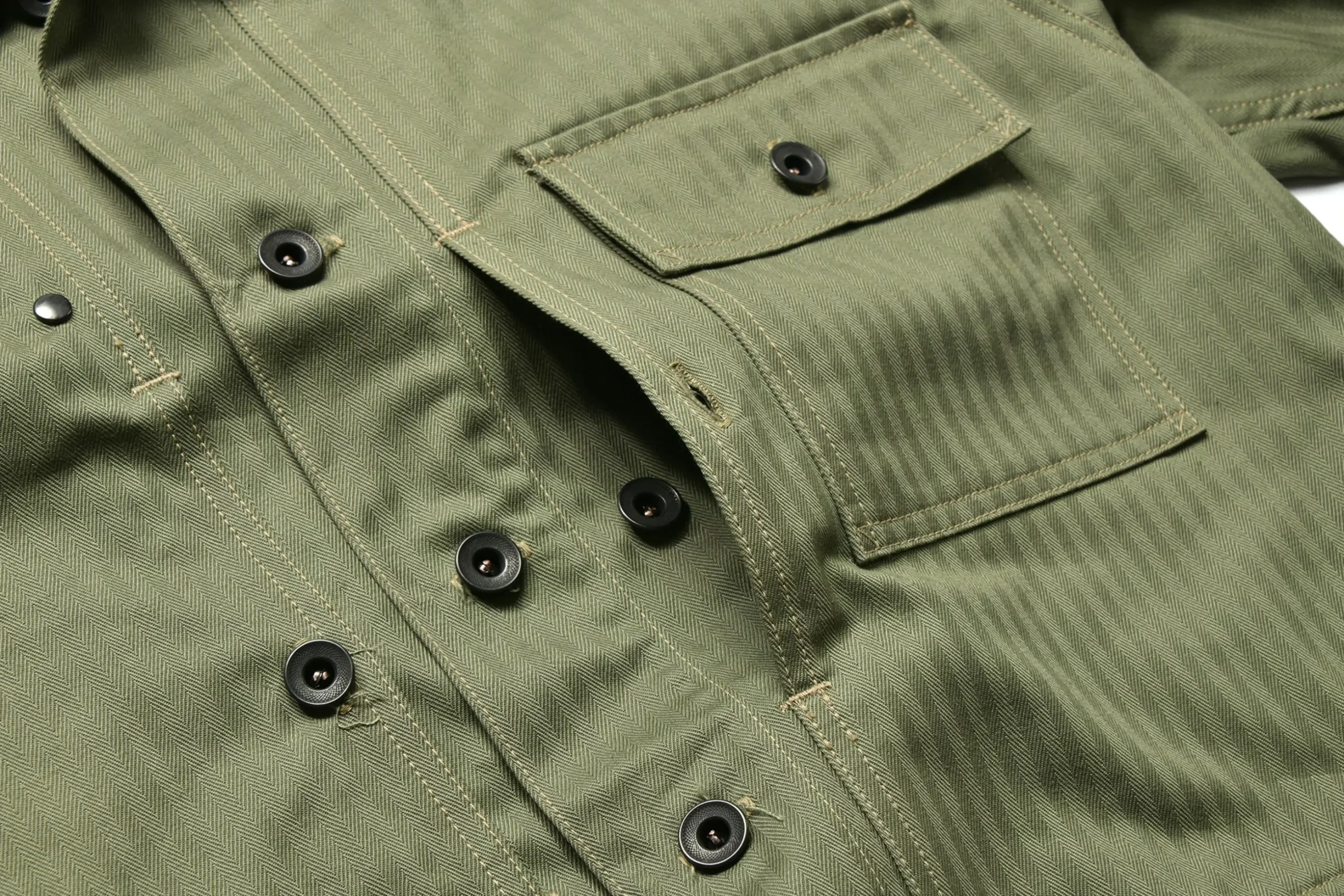 Military-The Real McCoy's P-44 Utility Coat 154 Sage Green