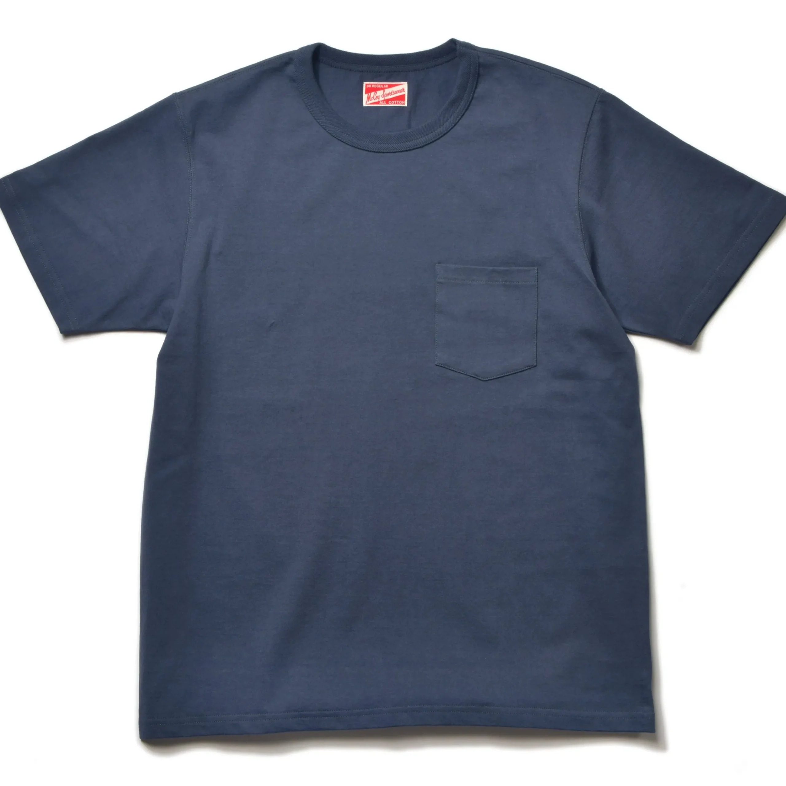 T-Shirts-Joe McCoy Pocket Tee 126 Marine Blue