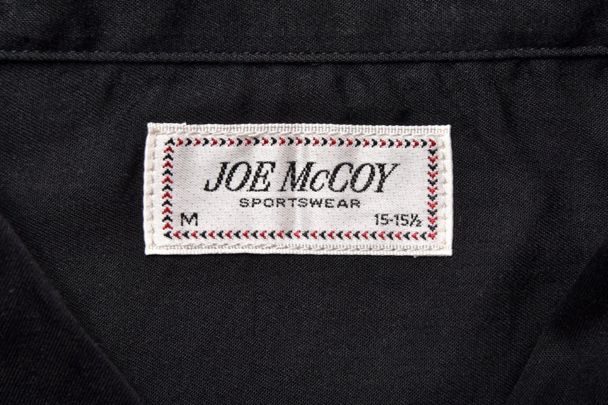 Shirts-Joe McCoy Rayon Bowling Shirt / Jolly Roger 030 Black