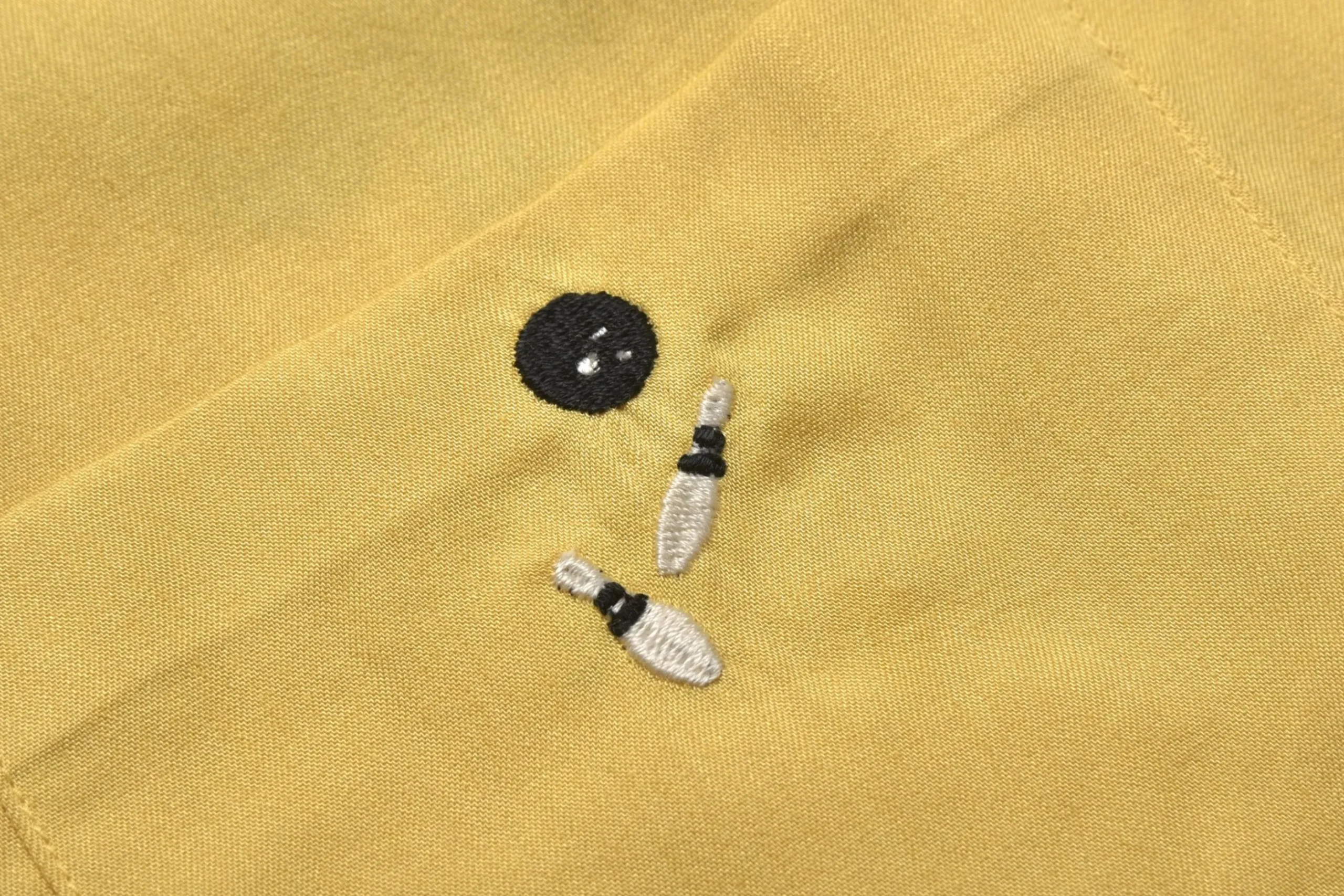 Shirts-Joe McCoy Rayon Bowling Shirt / Jolly Roger 060 Yellow