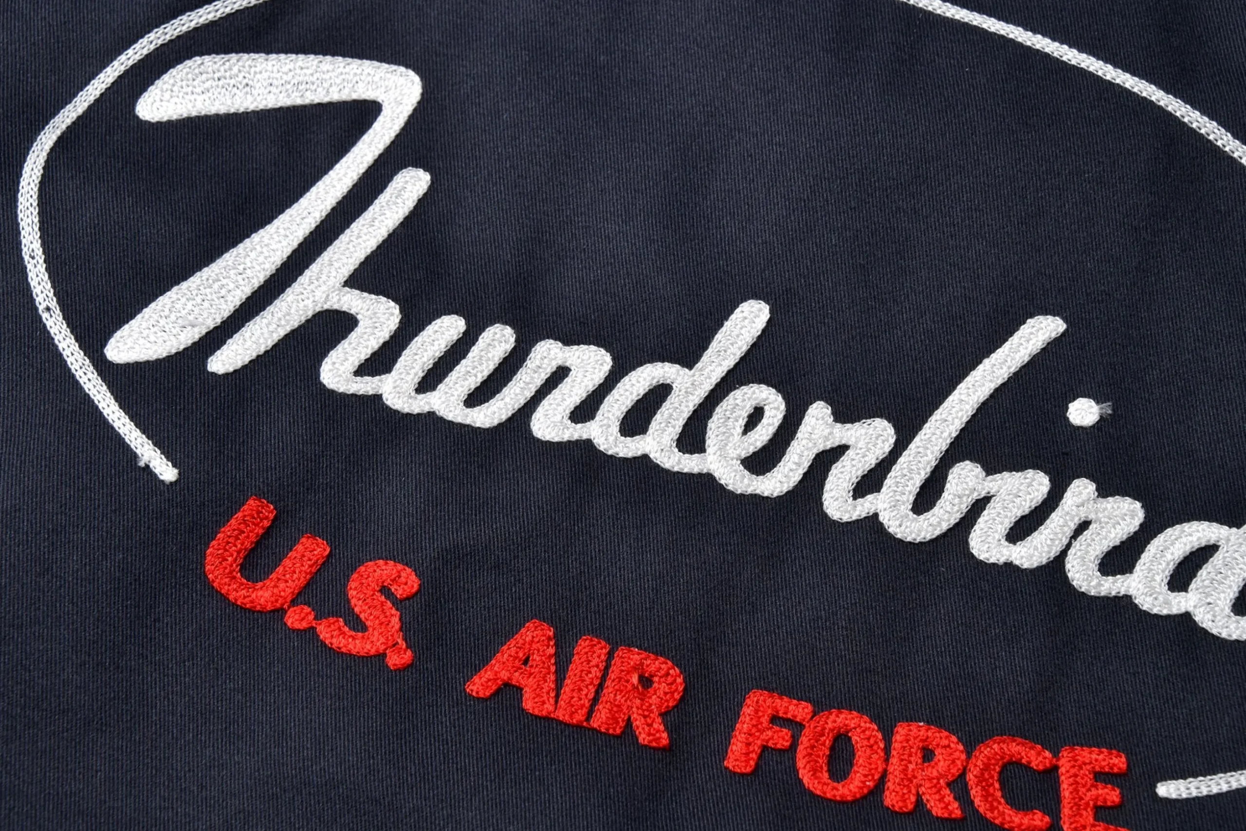 Shirts-The Real McCoy's Rayon Open Collar Shirt / Thunderbirds 140 Navy