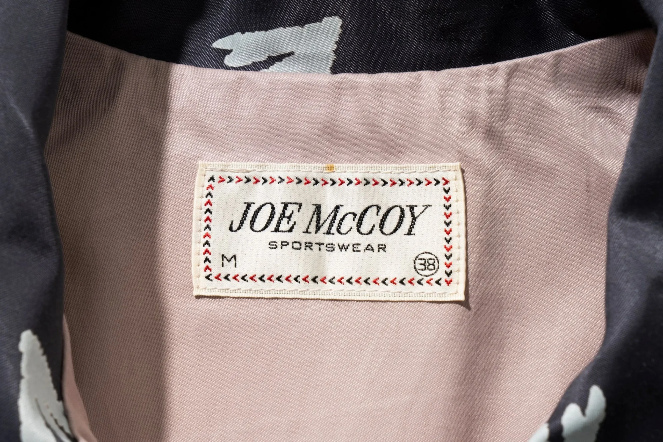 Recreation-Joe McCoy Rayon Thunderbird Blouson Md Blue