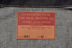 Denim-Joe McCoy Real Mccoy'S Lot. 004J 141 Indigo