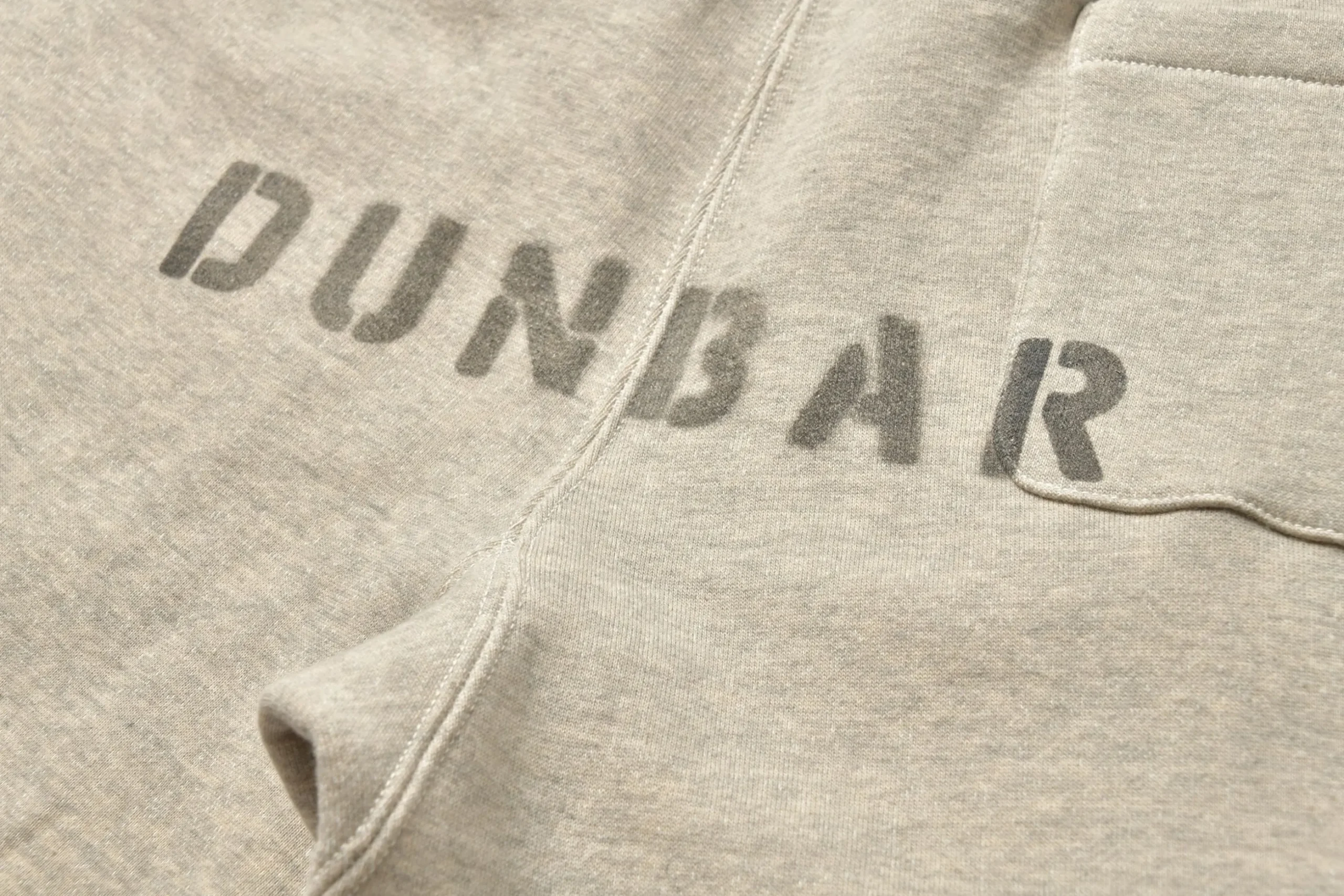 Sweatpants-Joe McCoy Ribbed Sweatpants / Dunbar Stencil 013 Oatmeal