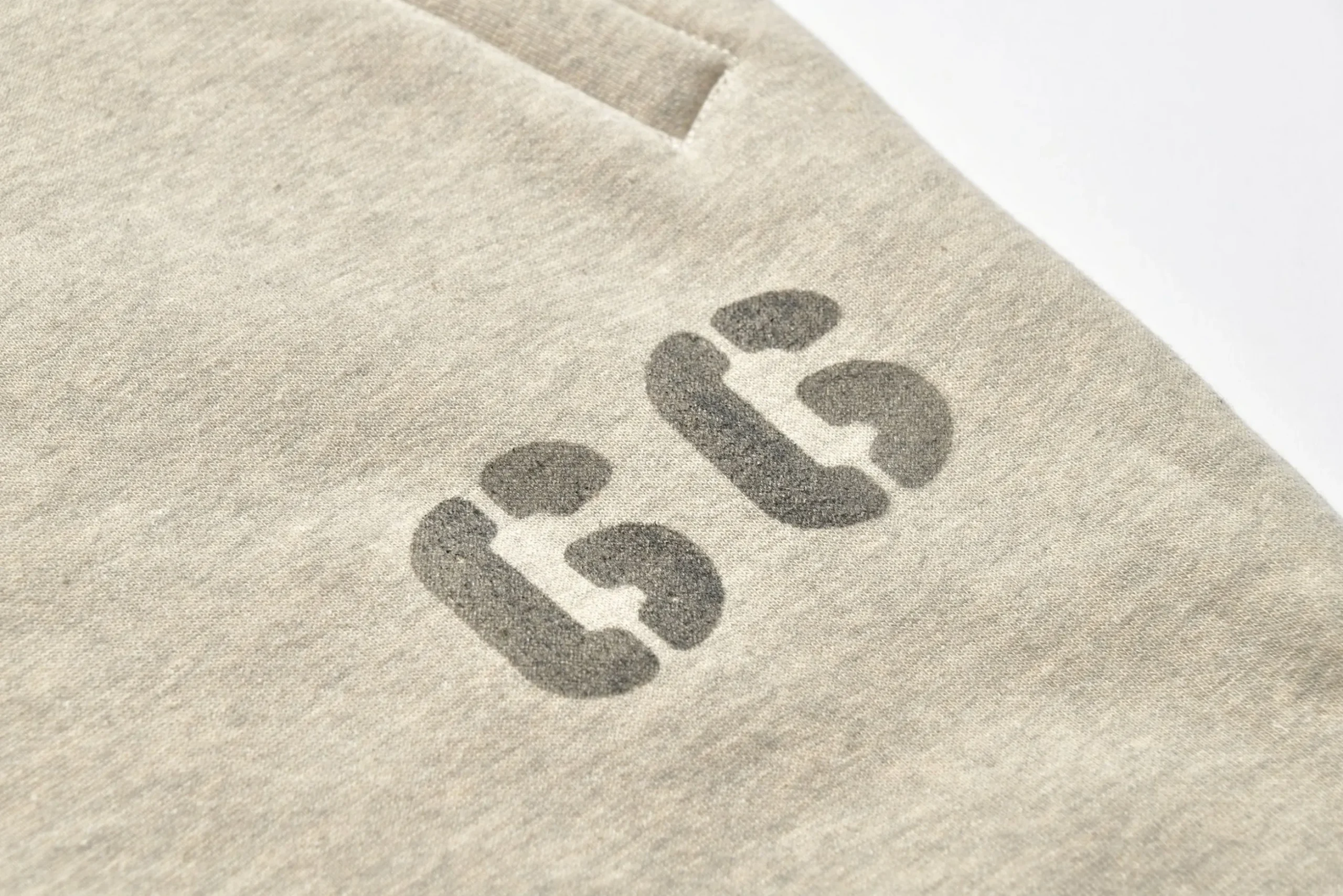 Sweatpants-Joe McCoy Ribbed Sweatpants / Dunbar Stencil 013 Oatmeal