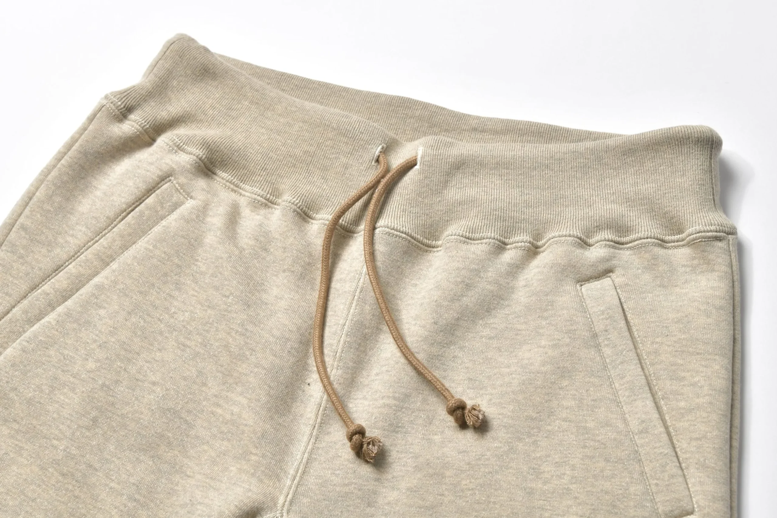 Sweatpants-Joe McCoy Ribbed Sweatpants / Dunbar Stencil 013 Oatmeal