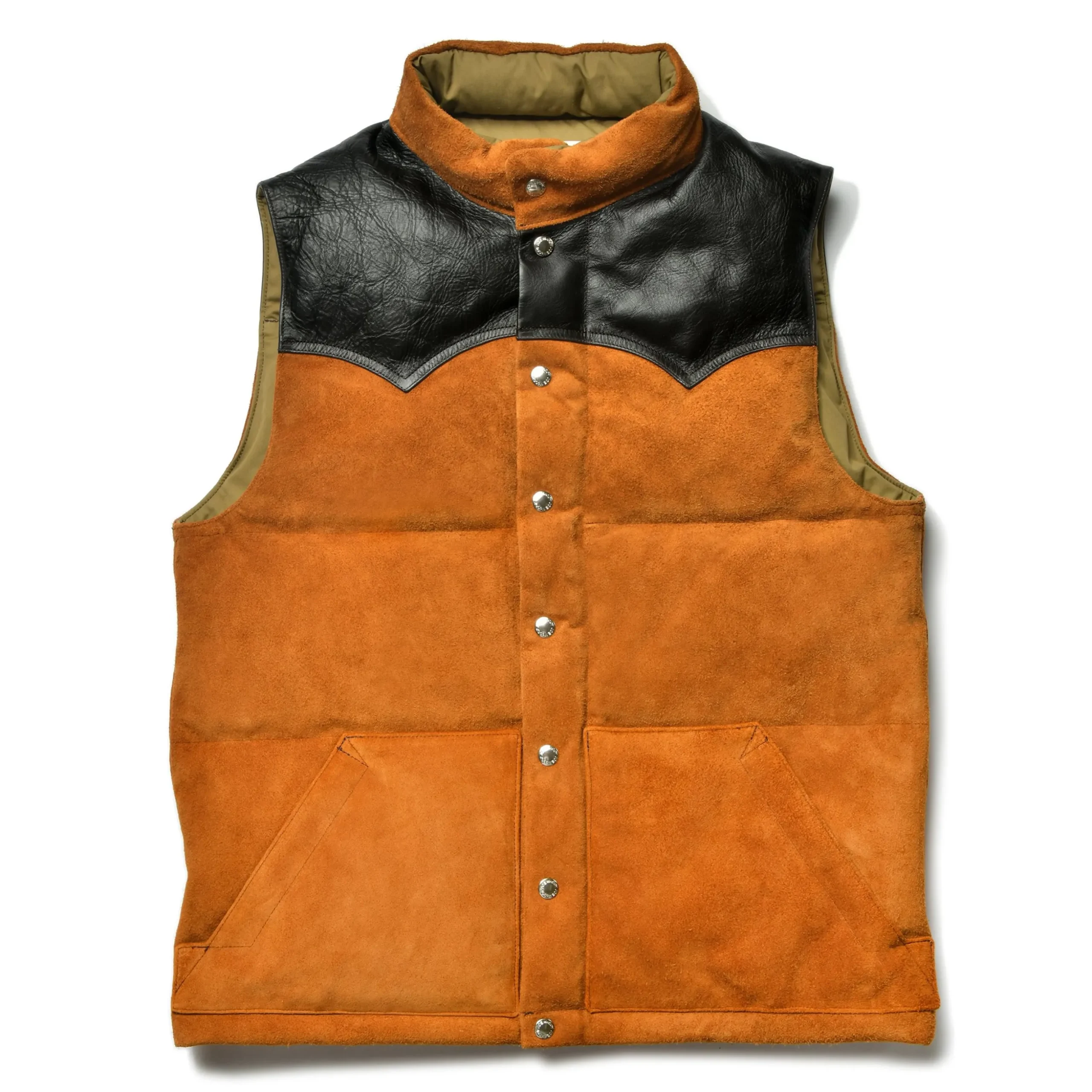 Recreation-Joe McCoy Roughout Down Vest 053 Raw Sienna