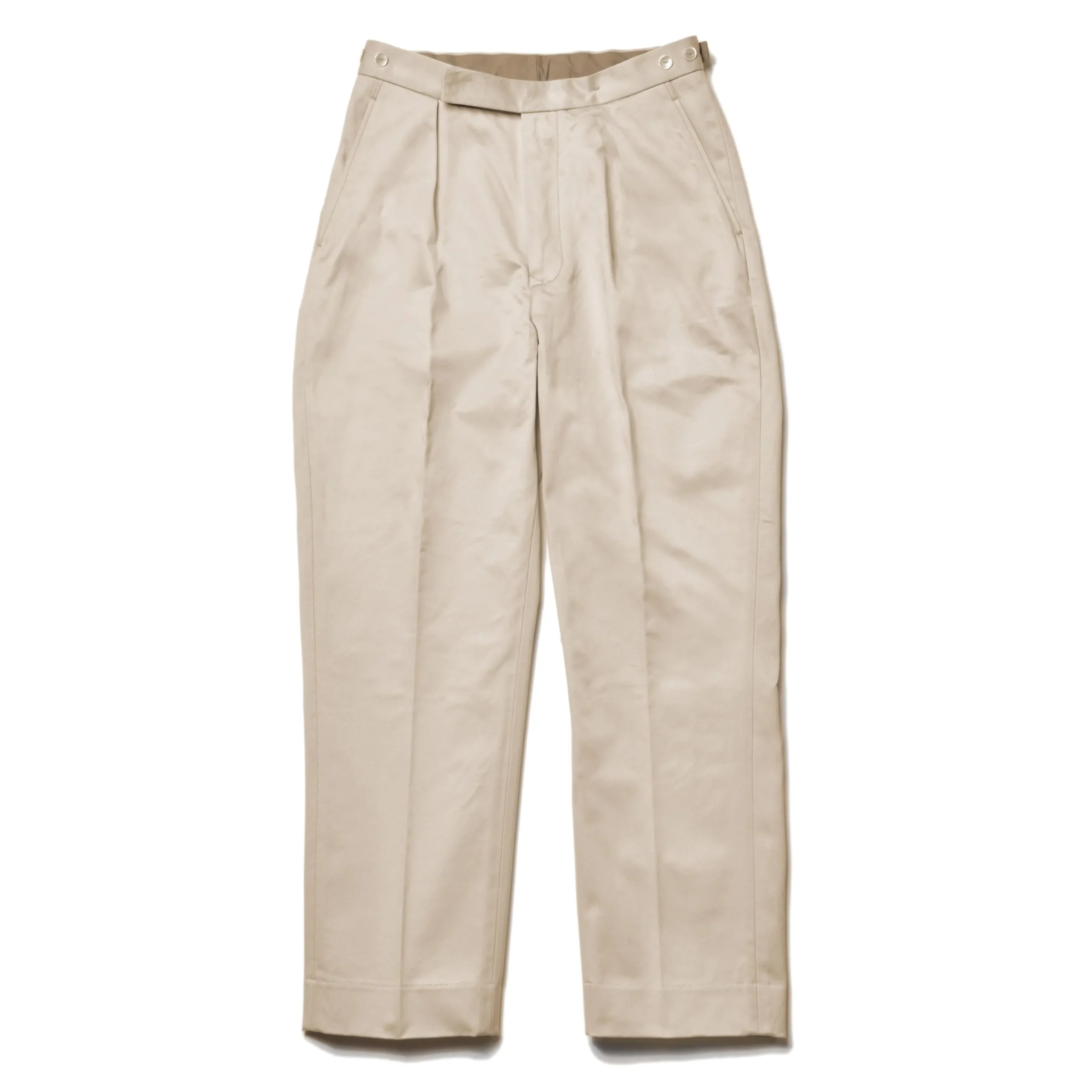 Pants-Joe McCoy 1950S Cotton Chino Trousers / Beige