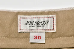 Pants-Joe McCoy 1950S Cotton Chino Trousers / Beige