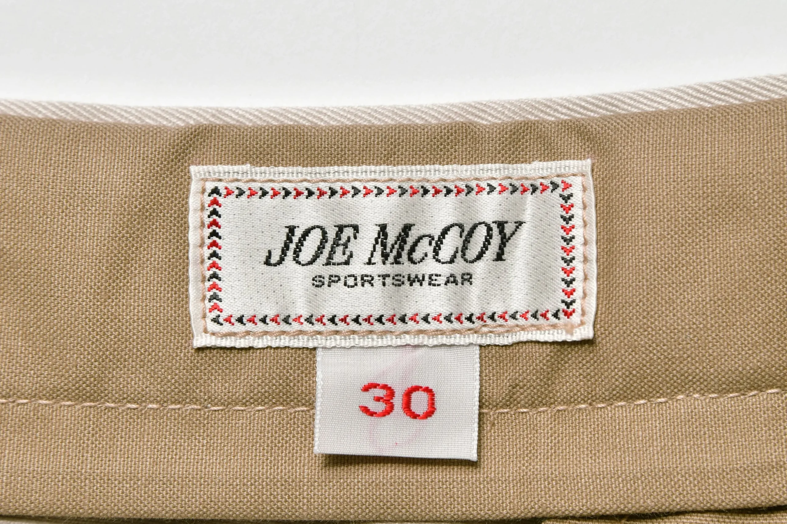 Pants-Joe McCoy 1950S Cotton Chino Trousers / Beige