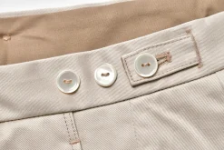 Pants-Joe McCoy 1950S Cotton Chino Trousers / Beige