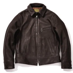 Leather-Joe McCoy 30S Leather Sports Jacket / Freeman (Deerskin) Brown