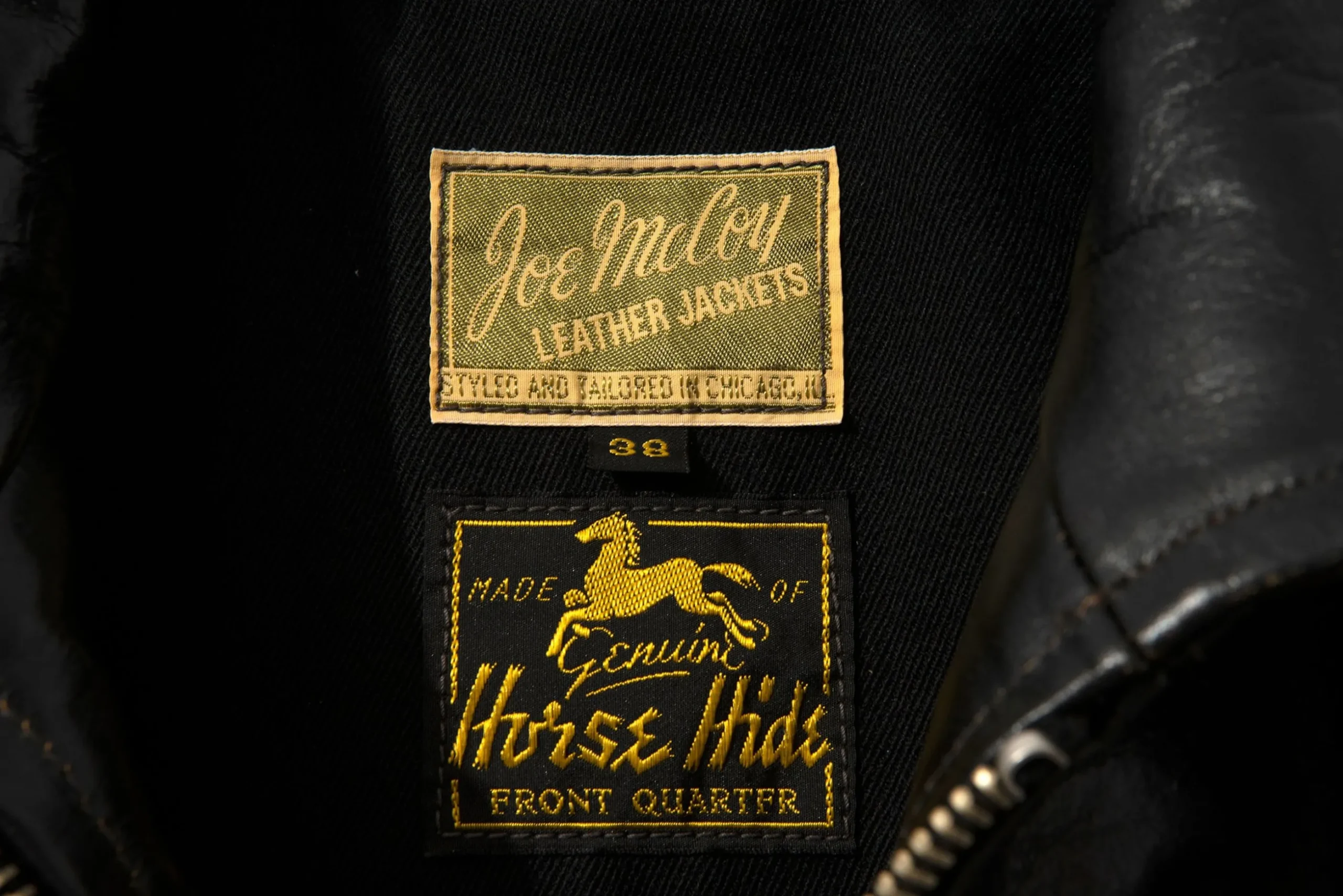 Leather-Joe McCoy 30S Sports Jacket / Mobster 030 Black