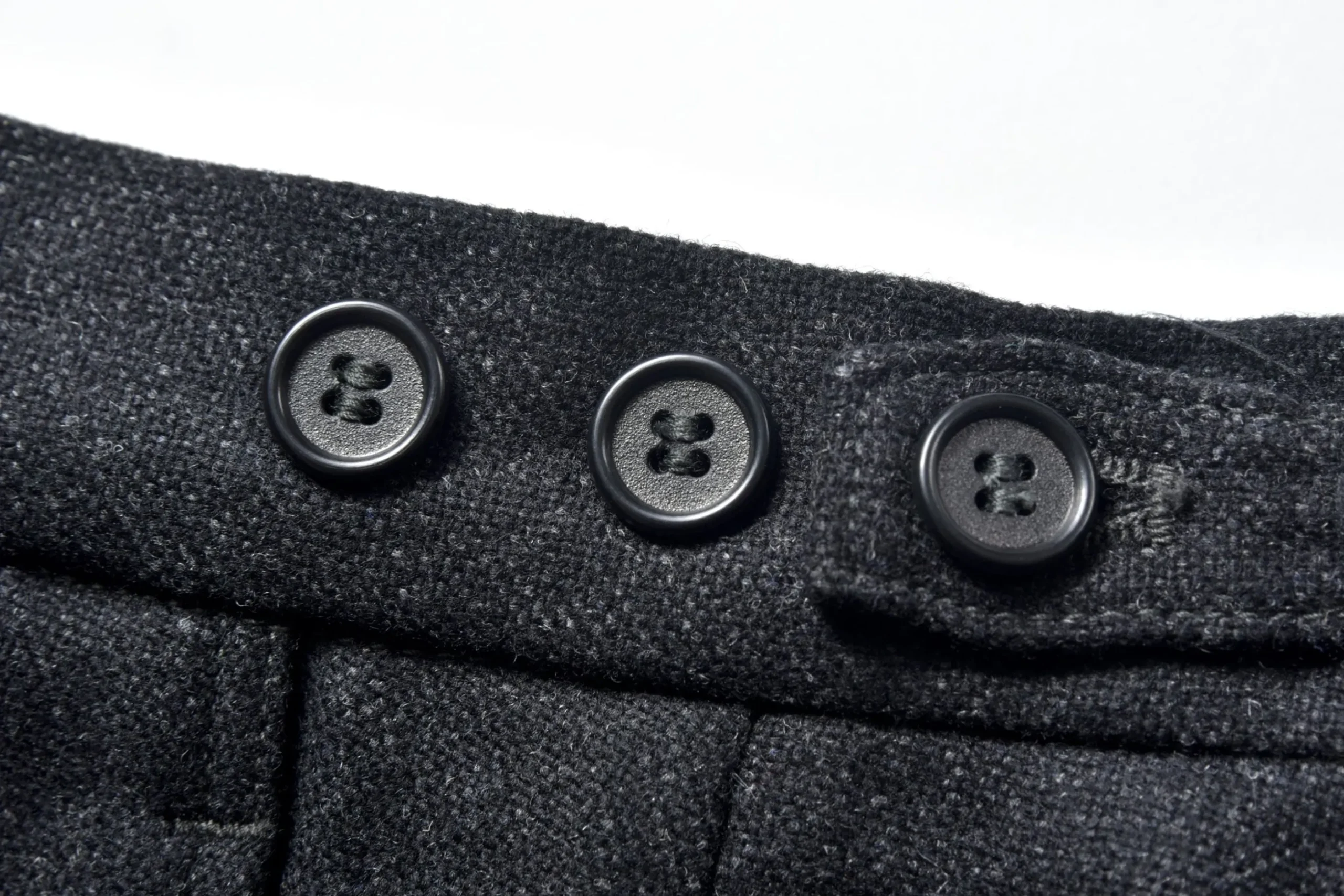 Pants-Joe McCoy 1950S Wool Trousers / Charcoal