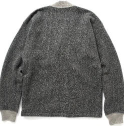 Sweatshirts-Joe McCoy Salt & Pepper Cotton Cardigan Grey