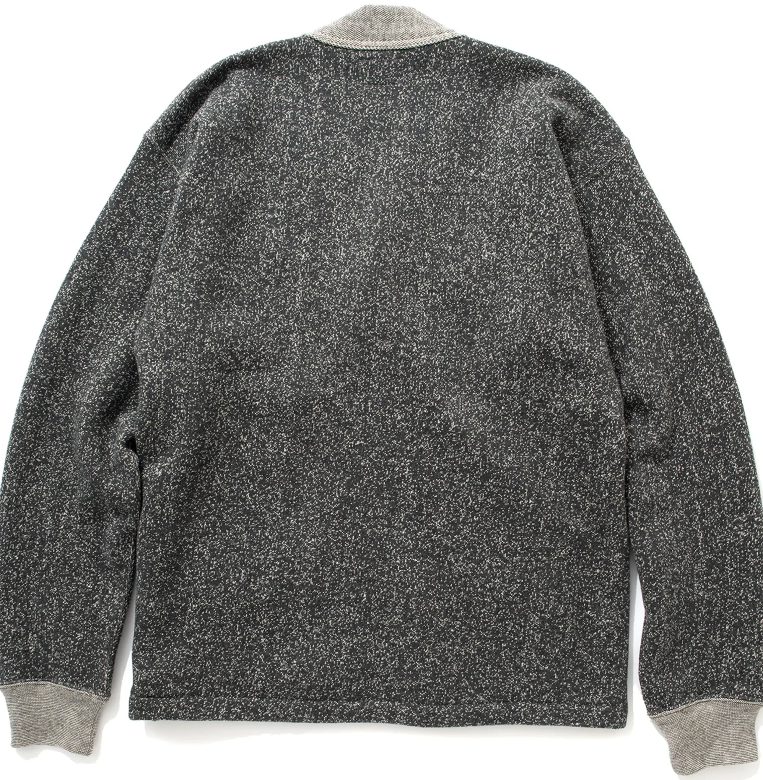 Sweatshirts-Joe McCoy Salt & Pepper Cotton Cardigan Grey