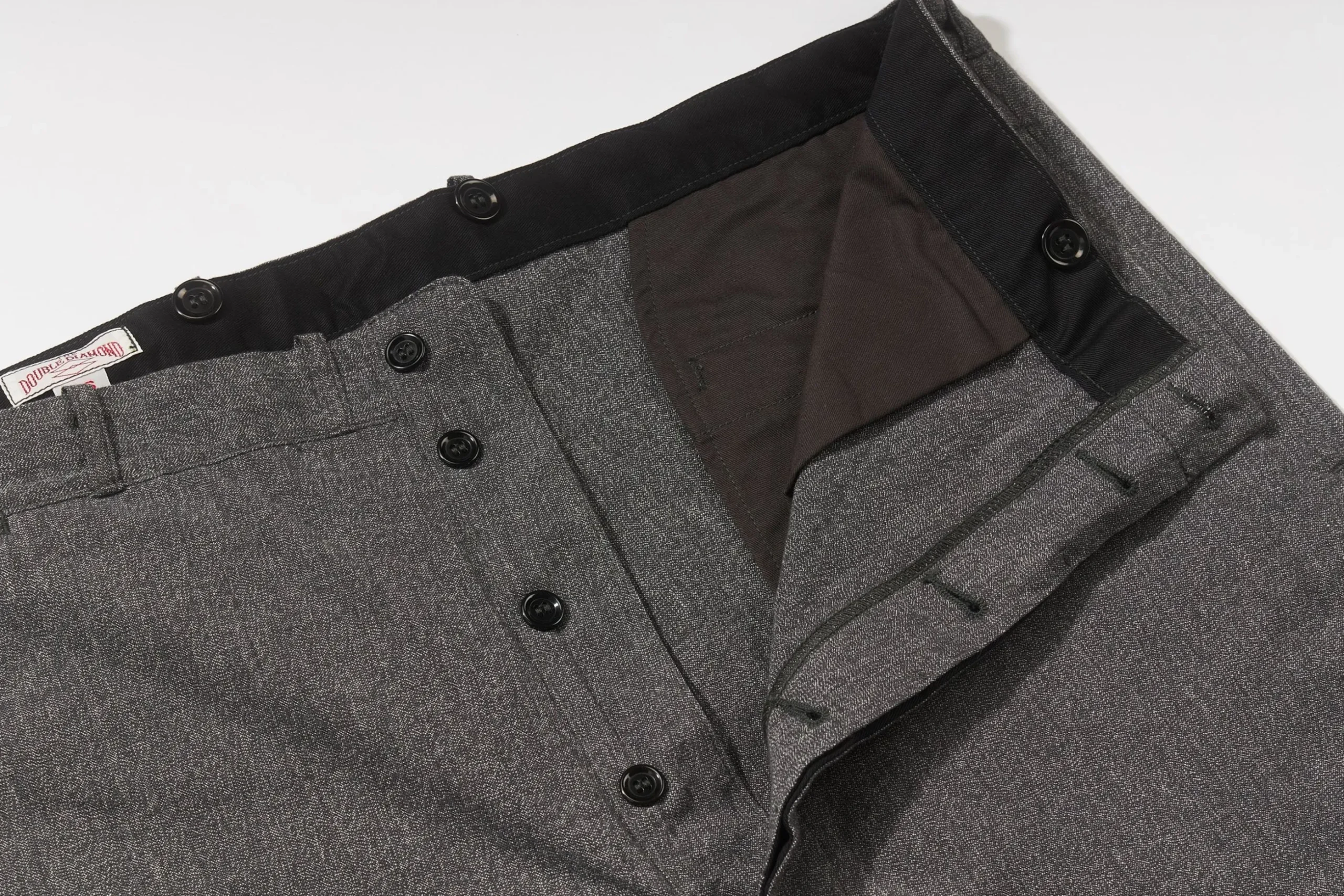 Pants-Joe McCoy Salt And Pepper Chambray Atelier Trousers 026 Salt&Pepper