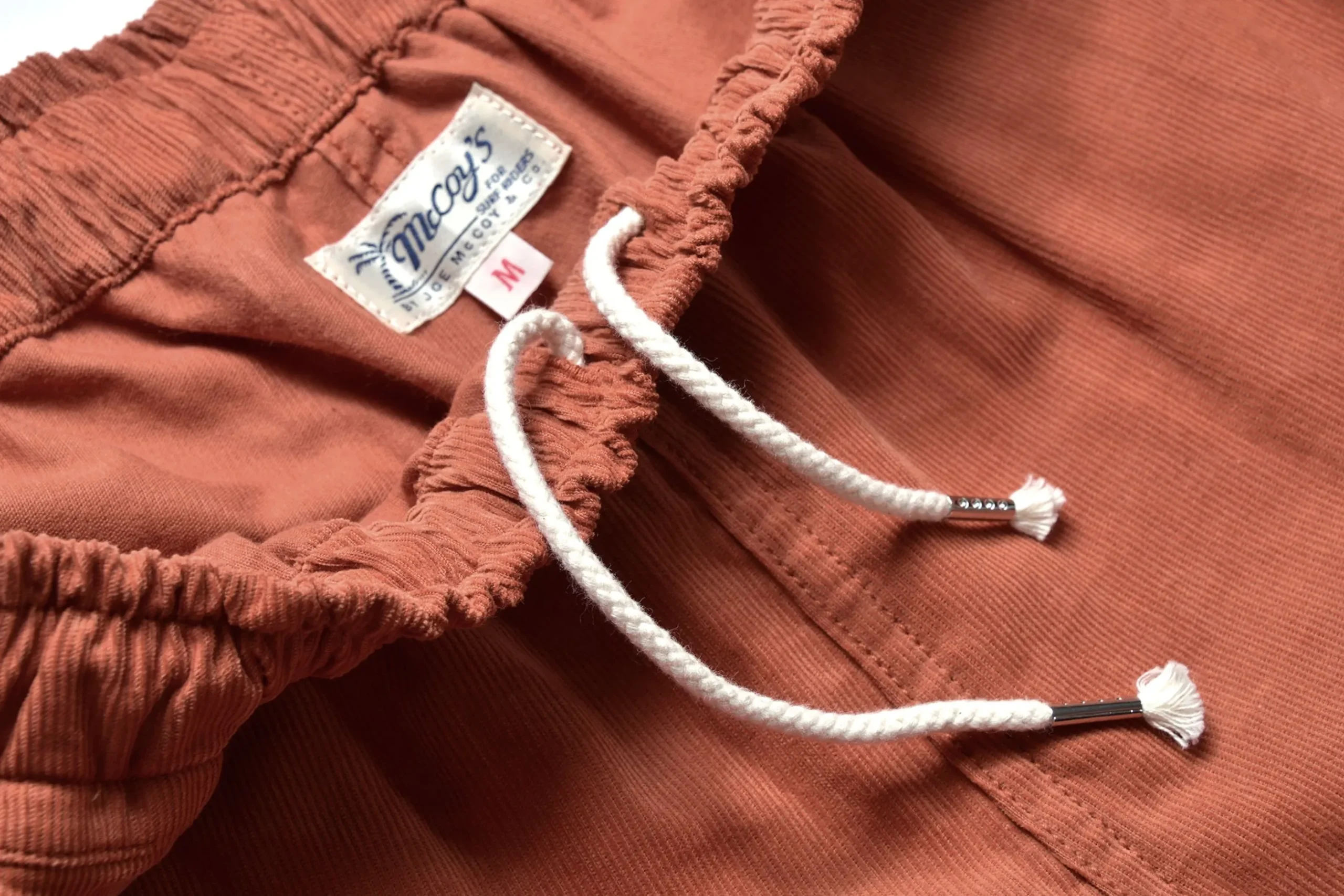 Shorts-Joe McCoy Summer Corduroy Swim Shorts 081 Salmon