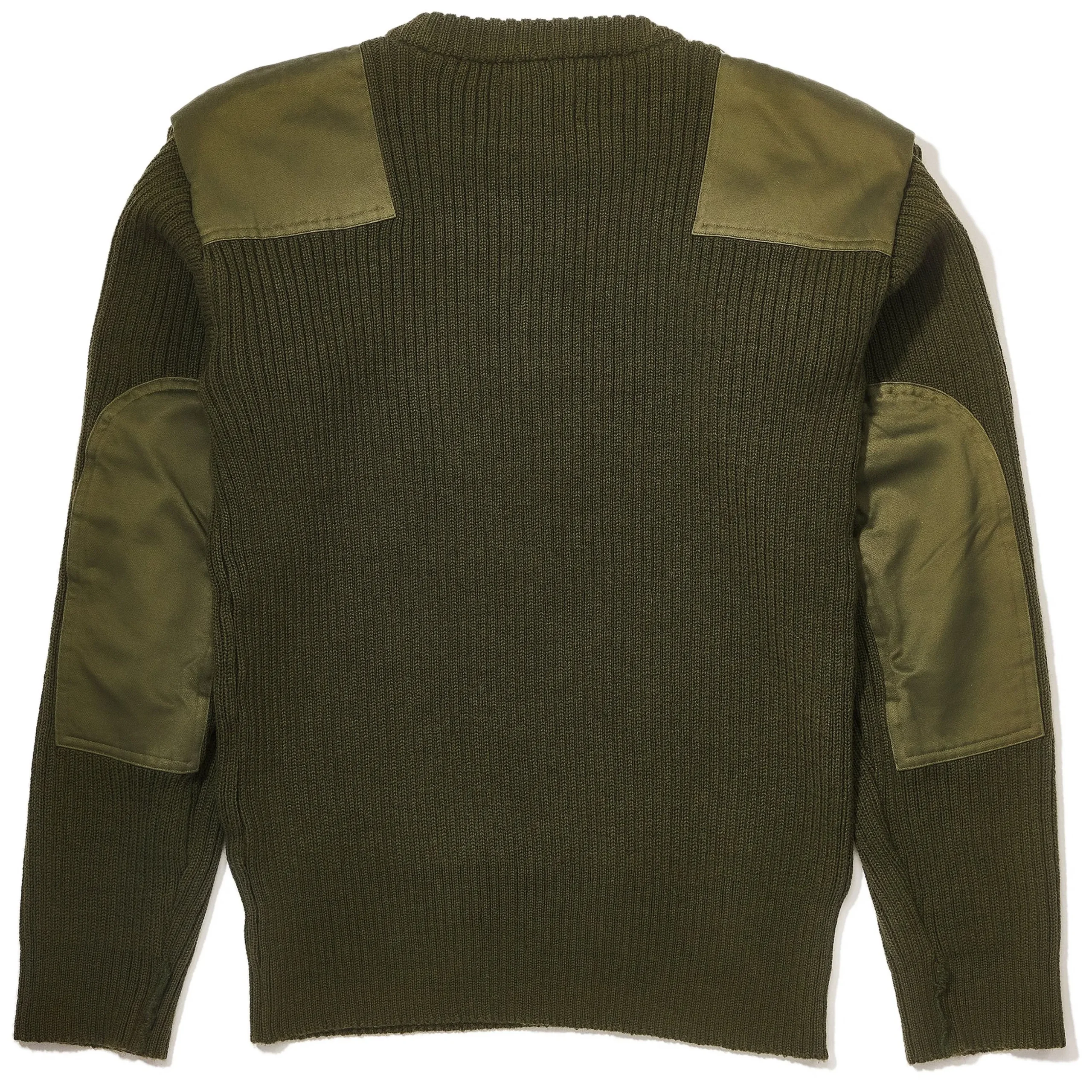 Knitwear-The Real McCoy's Sweater, Service Wool Olive