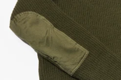Knitwear-The Real McCoy's Sweater, Service Wool Olive