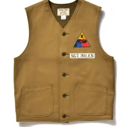 Vests-The Real McCoy's Tanker Vest / 6Th Armed Div. Khaki