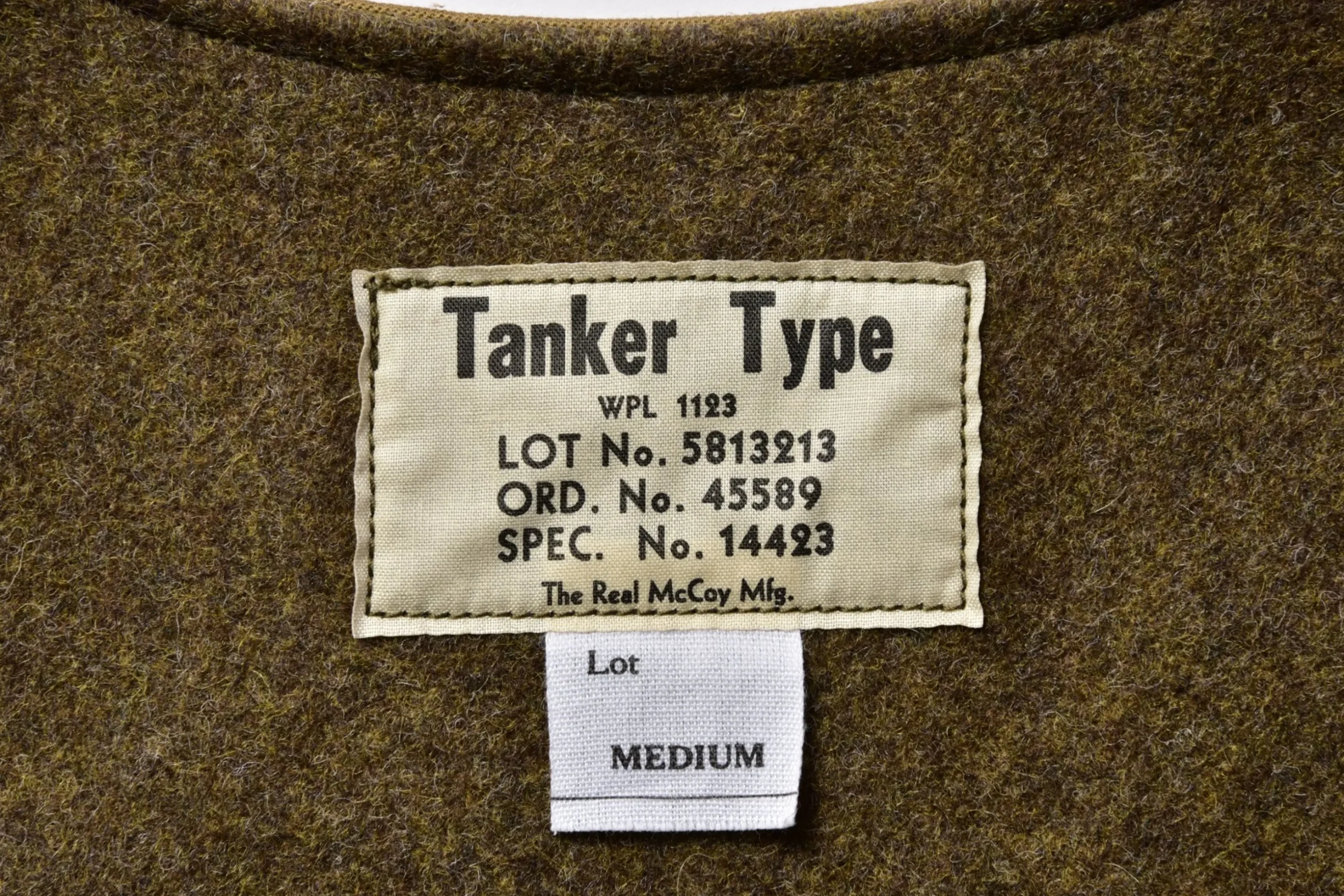 Vests-The Real McCoy's Tanker Vest / 6Th Armed Div. Khaki
