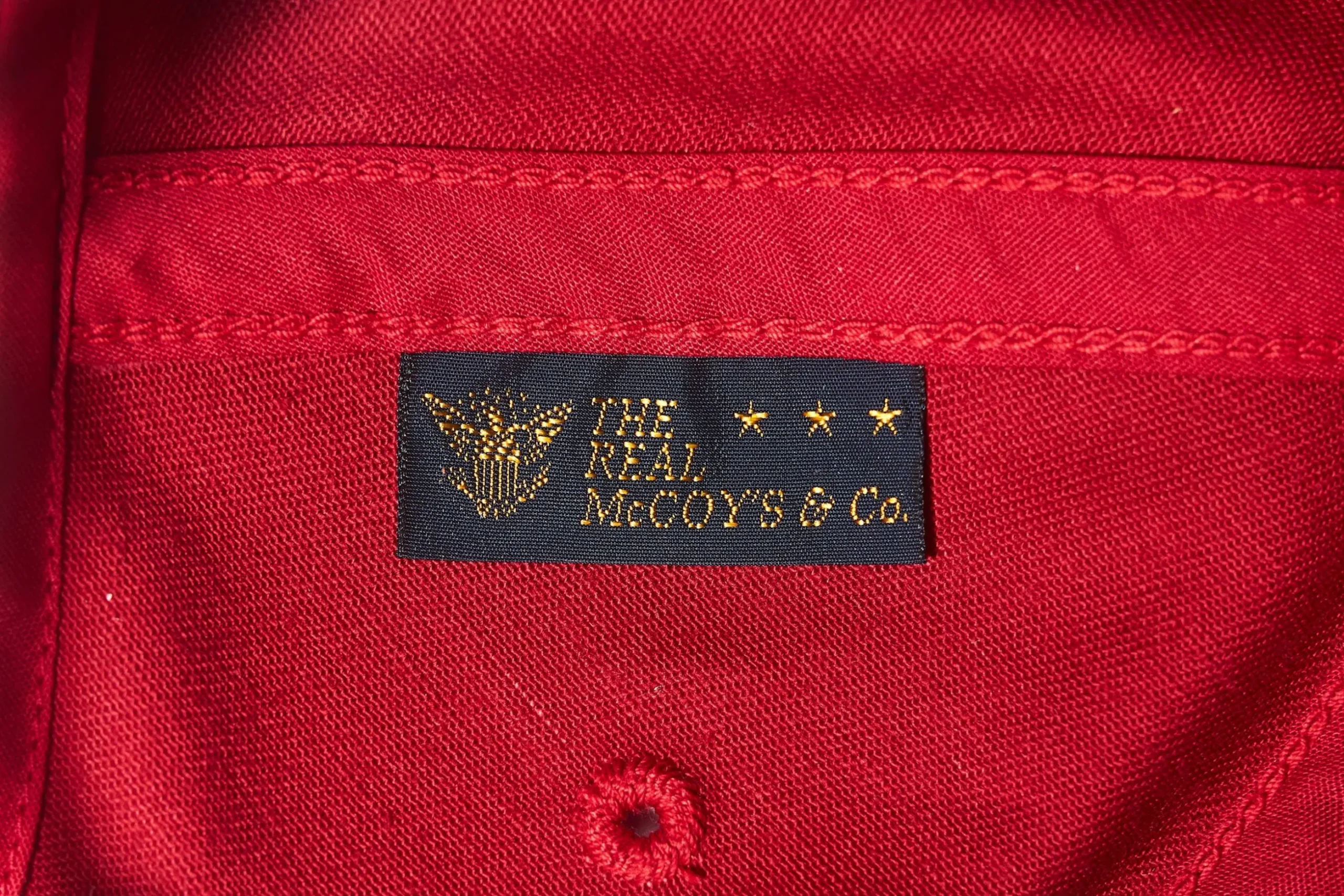Hats-The Real McCoy's Logo Baseball Cap 090 Red
