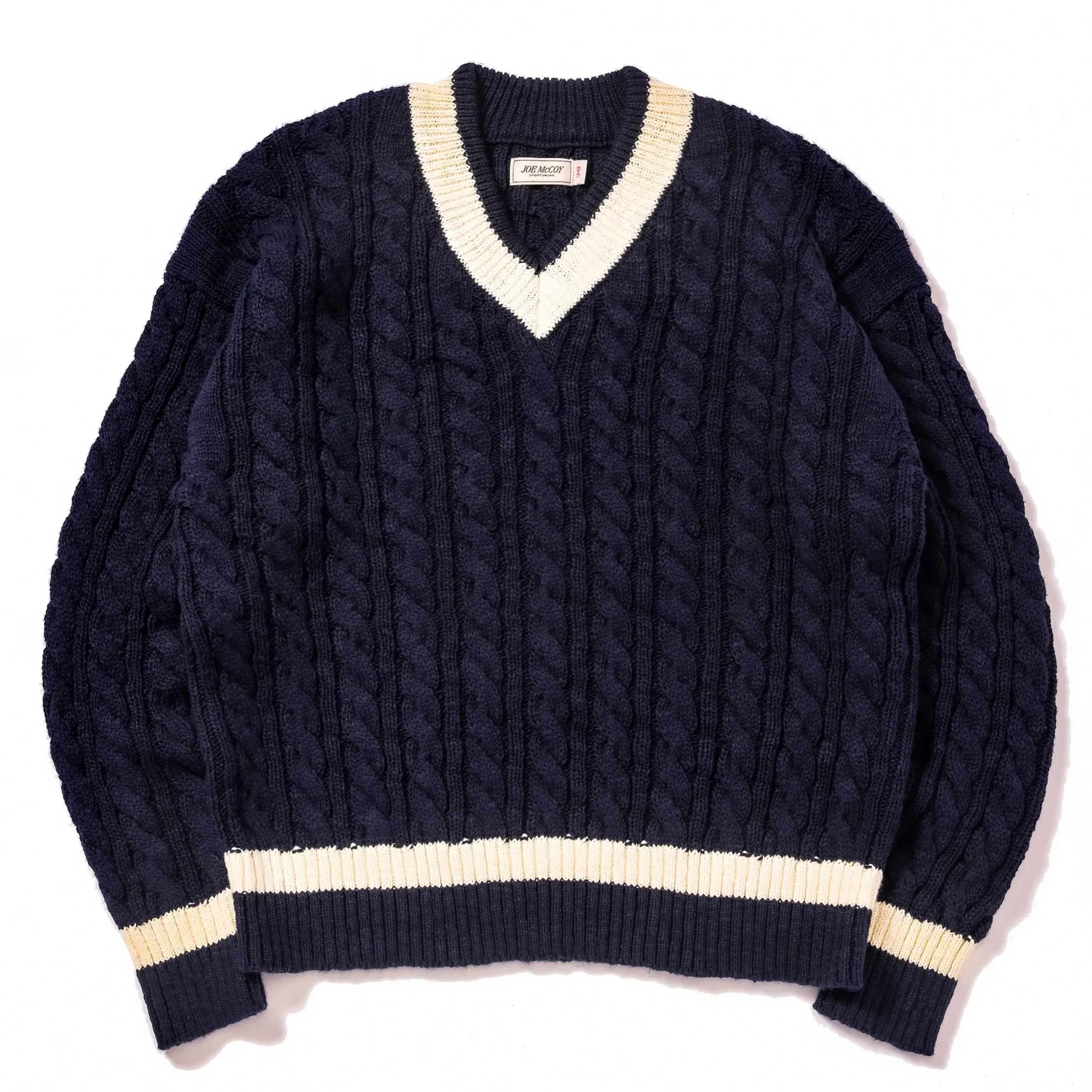 Knitwear-Joe McCoy Tilden Knit Sweater Navy