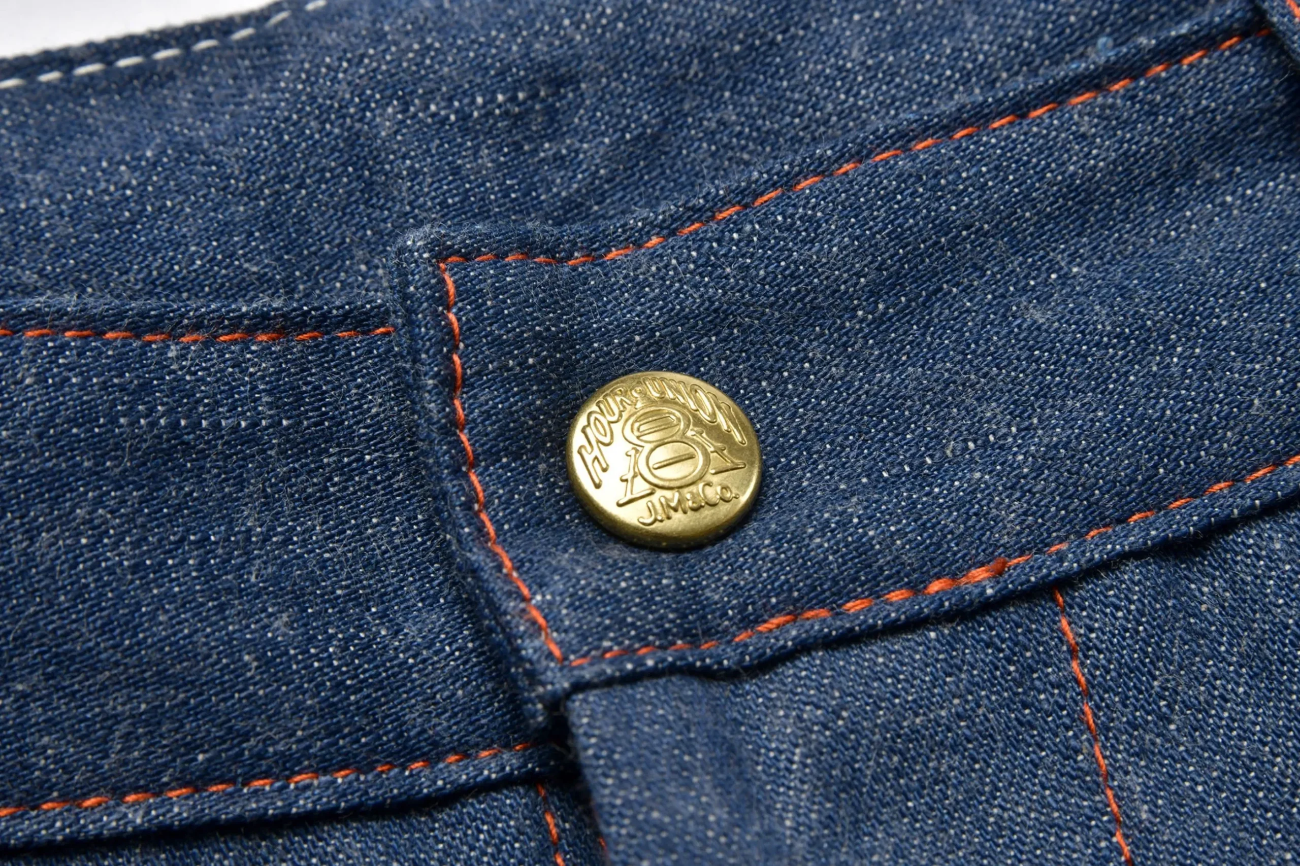 Pants-Joe McCoy Triple-Stitched Denim Work Trousers 141 Indigo