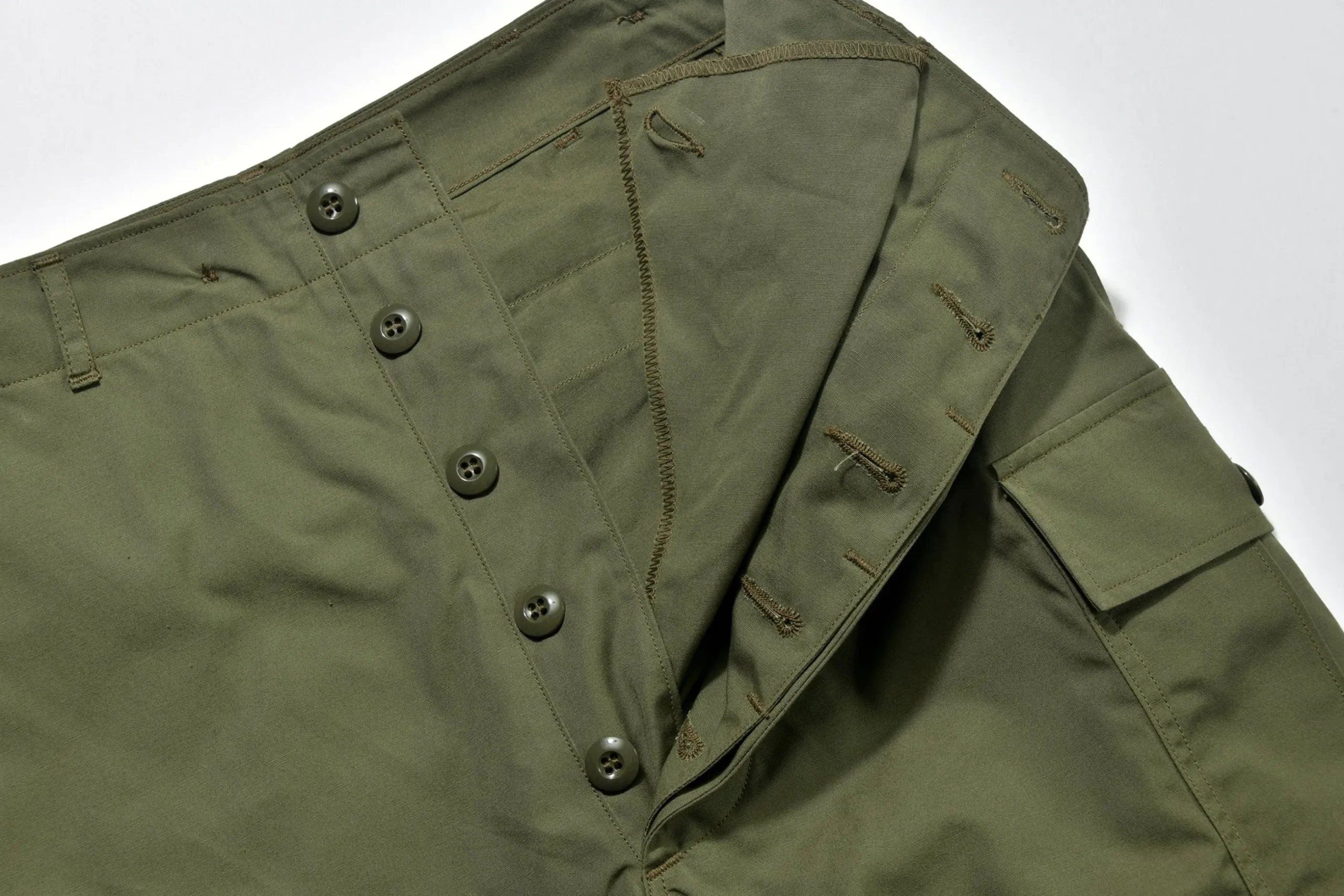 Pants-The Real McCoy's Trousers, Man'S, Combat, Tropical (Model 220) 150 Olive