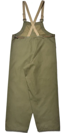 Pants-The Real McCoy's Trousers, Wet Weather 150 Olive