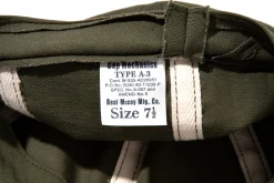 Hats-The Real McCoy's Type A-3 Cap 160 Olive