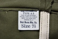Hats-The Real McCoy's Type A-3 Cap / Decal 150 Olive