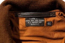 Leather-The Real McCoy's Type A-1 Real Mccoy Mfg. Co. Seal Brown