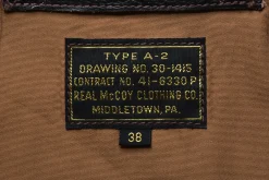 Leather-The Real McCoy's Type A-2 Real Mccoy Mfg. Co. (Model 220) 051 Seal Brown
