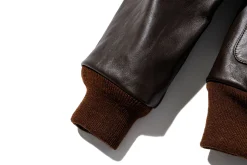 Leather-The Real McCoy's Type A-2 Rough Wear Clothing Co. 051 Seal Brown